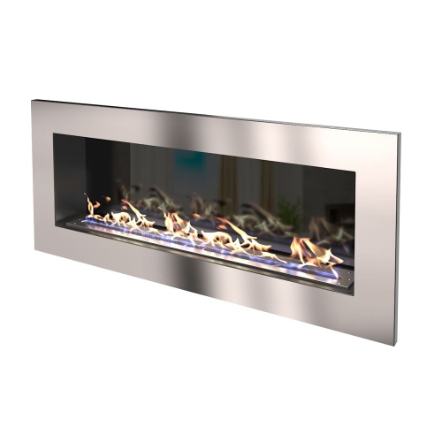 Биокамин "Русский огонь" Хай-тек 1200V встраиваемый с защитным и декоративным стеклом