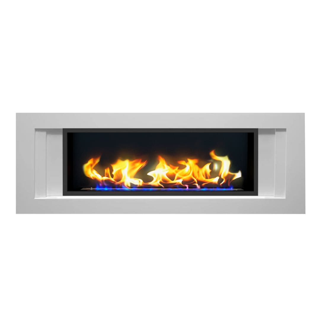 Биокамин в линейном портале "Русский огонь" Лайн с защитным и декоративным стеклом по цене 107 450 руб.