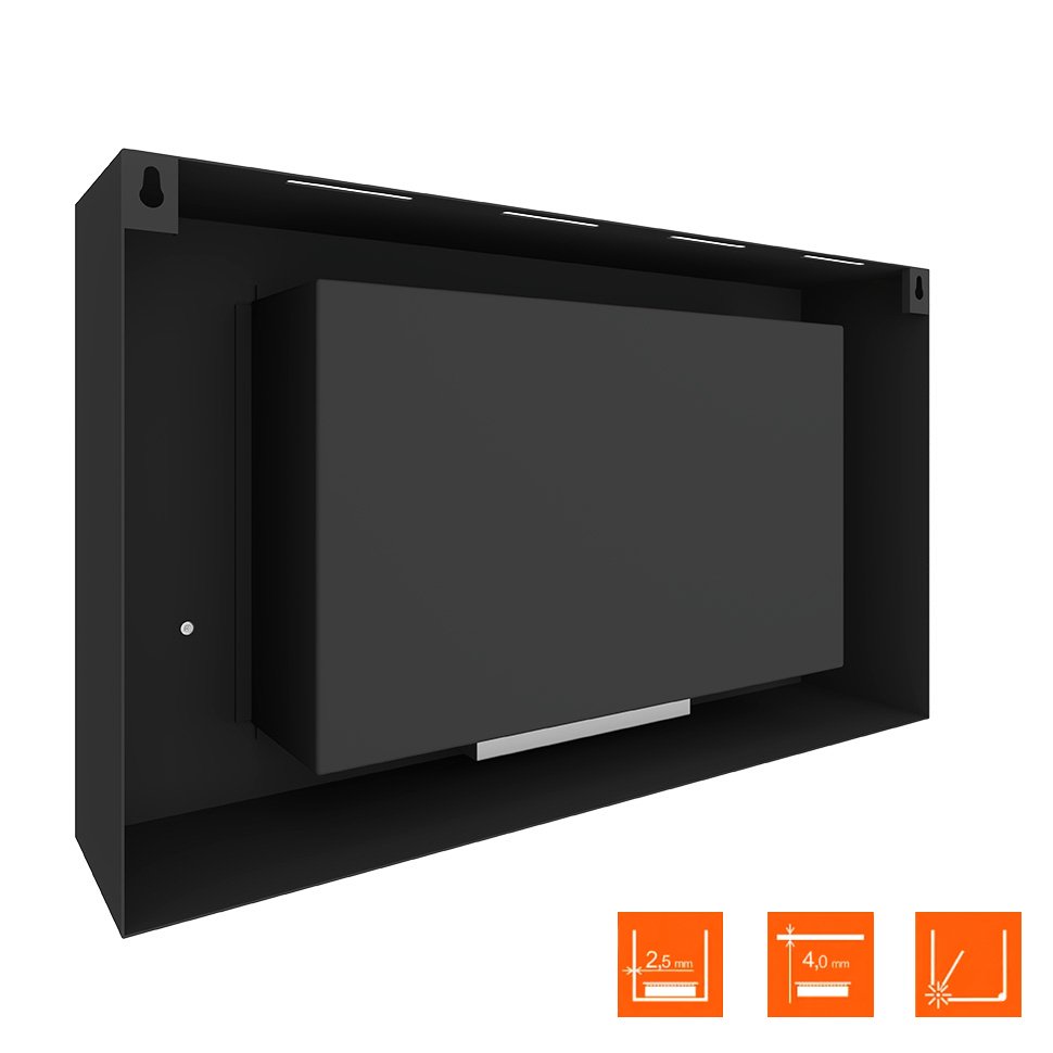 Биокамин SteelHeat WALL LONG 900 LITE черный, стекло, стемалит по цене 33 915 руб.