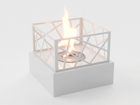 Настольный биокамин Lux Fire "Пикник" S (белый) по цене 12 826 руб.