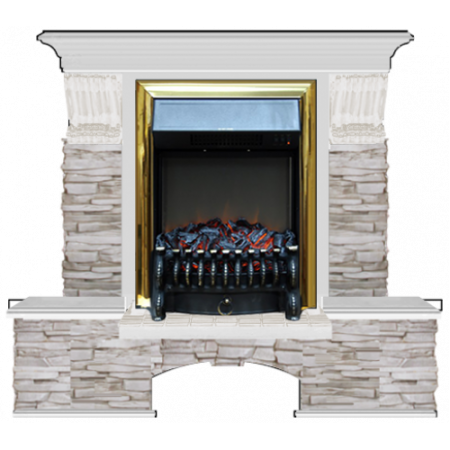 Бостон К Мисхор (беленый дуб)+Fobos Brass