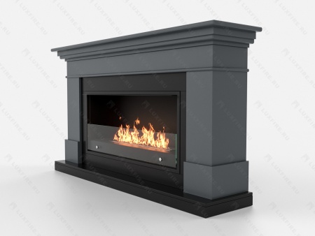 Биокамин Lux Fire с порталом Ангара 42, графит по цене 124 306 руб.