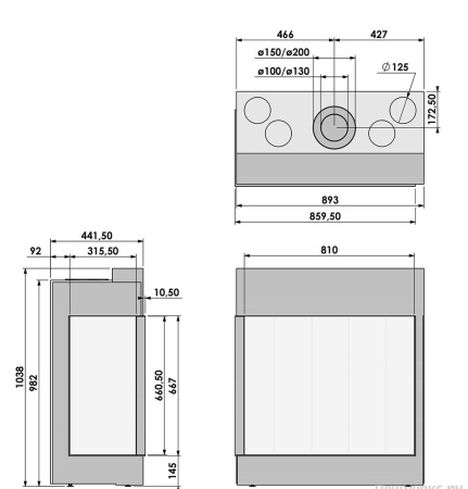 Газовый камин BellFires Corner Bell Derby