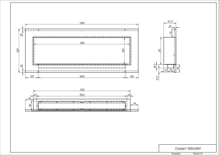 Биокамин "Русский огонь" Голд 1300V встраиваемый по цене 46 900 руб.