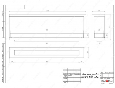 Биокамин угловой SteelHeat Leader 1400 левый стекло Биокамин угловой SteelHeat Leader 1400 левый стекло по цене 54 768 руб.