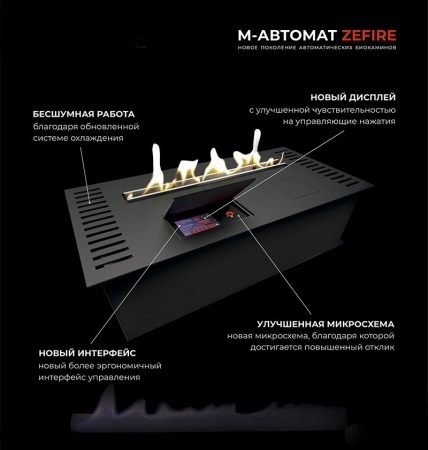 Автоматический биокамин ZeFire M 600 шлифованный Автоматический биокамин ZeFire M 600 шлифованный по цене 209 000 руб.
