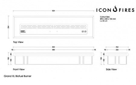 Горелка для биокамина ICON FIRES Commercial LINEAR 914mm Горелка для биокамина ICON FIRES Commercial LINEAR 914mm по цене 179 000 руб.