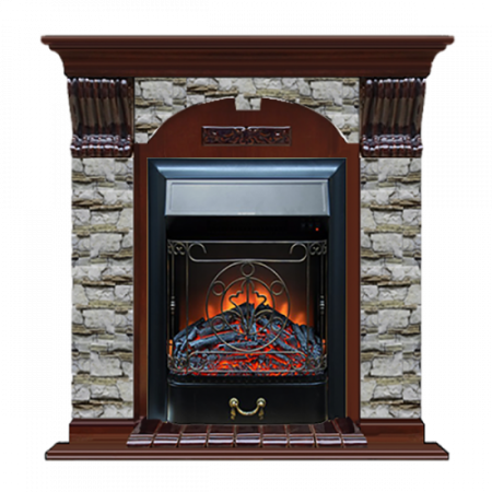 Арочный Алтай (красное дерево)+Majestic Black